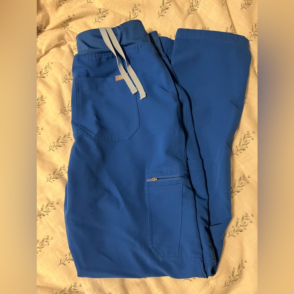 Royal Blue Figs Yola Scrub Pant